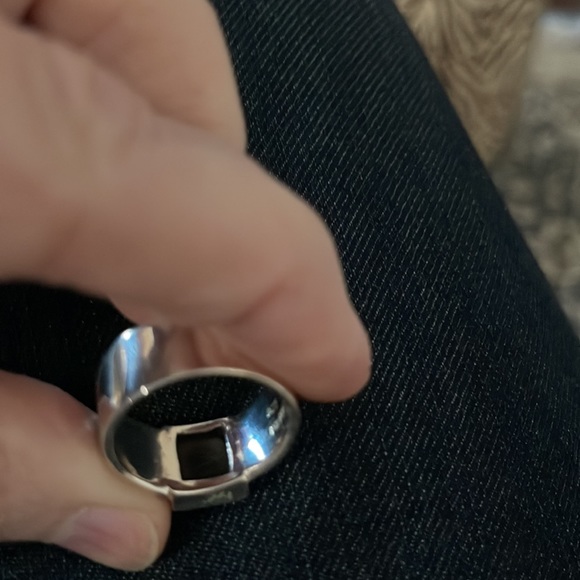 Southwestern Sterling Ring Size 9 Turquoise & Mixed Stone 925 - Picture 5 of 7